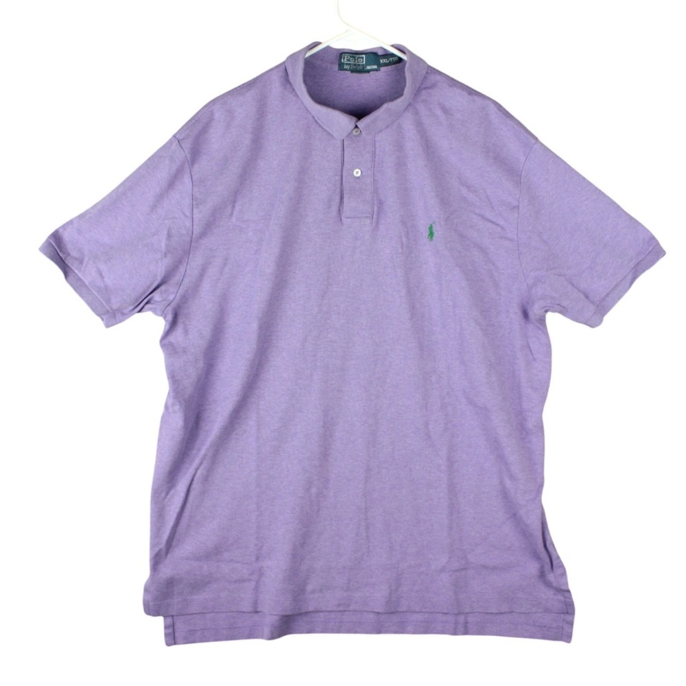 Polo By Ralph Lauren Polo Shirt Mens XXL 2XL Purple Small Pony Casual Soft Cotto